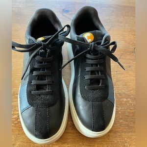 Camper twins black leather sneakers 37